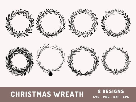 Download 8 Christmas Wreath Svg, Xmas Wreath Png - Christmas Collection