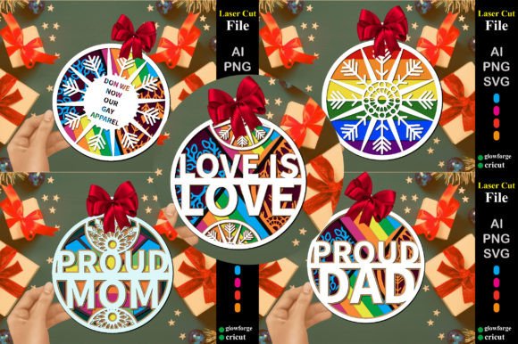 Download Pride Christmas Ornaments Bundle - Christmas Collection