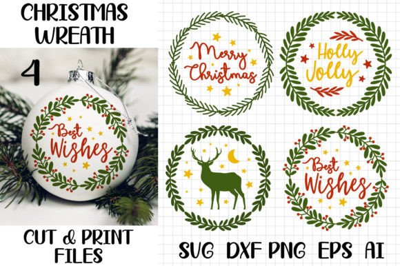 Download Christmas Wreath SVG Cut File - Christmas Collection