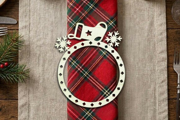 Download Christmas Napkin Ring SVG Laser Cut - Christmas Collection