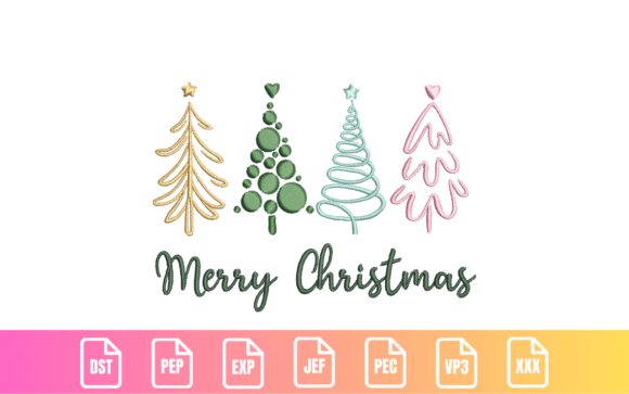 Download Modern Minimal Christmas Trees - Christmas Collection