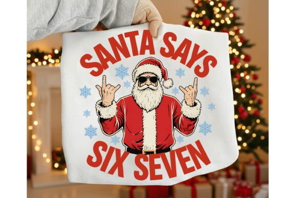 Download Santa Says Six Seven Christmas PNG - Christmas Collection