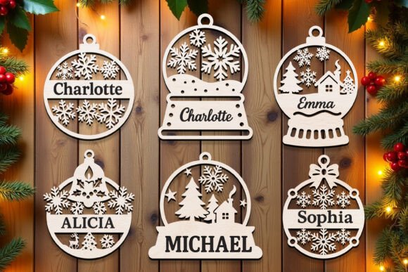 Download Laser Cut Christmas Ornaments SVG Bundle - Christmas Collection