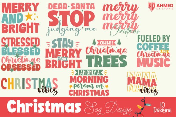 Download Retro Christmas SVG Bundle - Christmas Collection