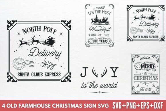 Download Old Farmhouse Christmas Sign SVG - Christmas Collection