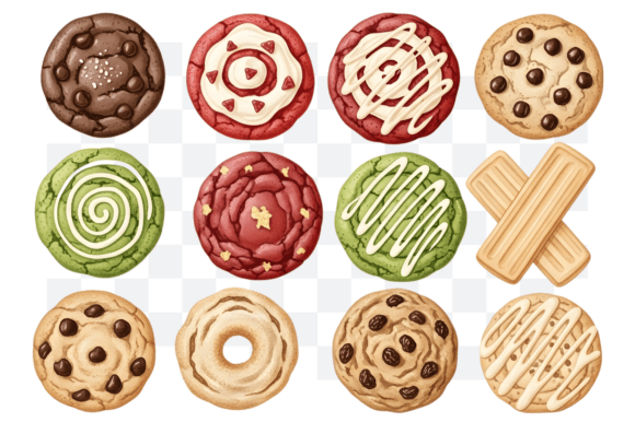 Download Watercolor Christmas Cookies PNG Clipart - Christmas Collection