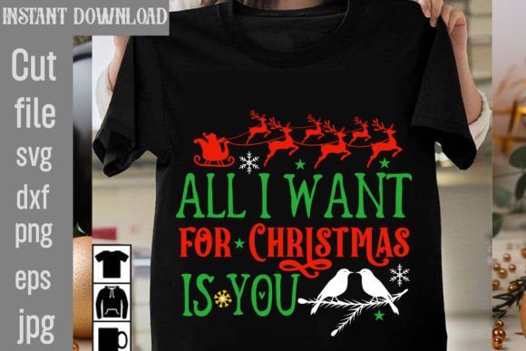 Download All I Want for Christmas is You SVG Cut - Christmas Collection