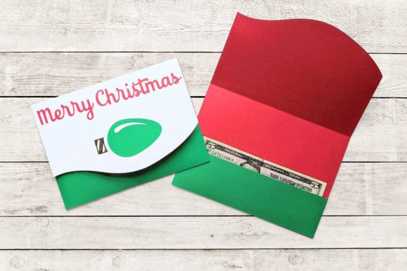 Download Christmas Money Holder Card SVG - Christmas Collection