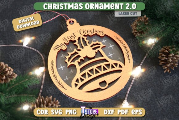 Download Christmas Ornament Laser Cut Design - Christmas Collection