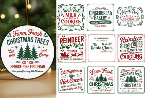 Download * Farmhouse Christmas Sign Bundle * - Christmas Collection