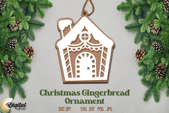 Download Christmas Gingerbread Ornament Laser - Christmas Collection