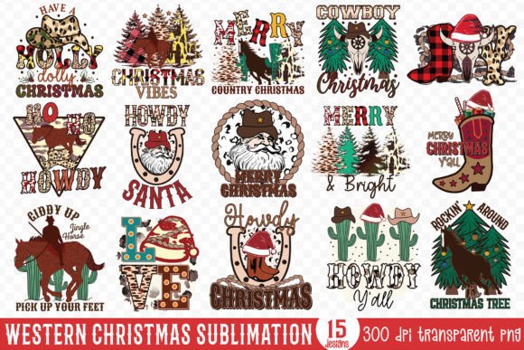 Download Western Christmas Sublimation Bundle - Christmas Collection
