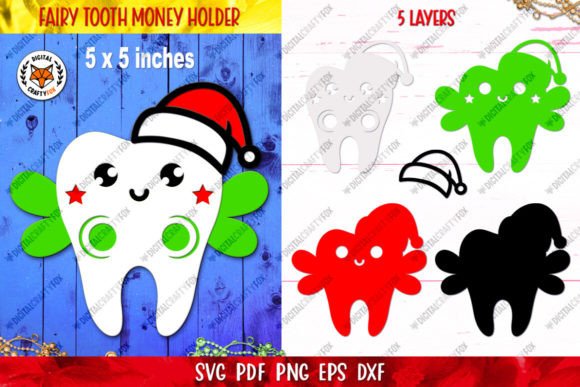 Download Tooth Fairy Christmas Money Holder SVG - Christmas Collection