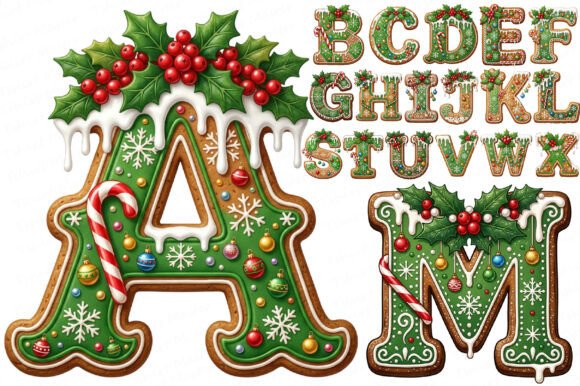 Download Christmas Alphabet Letters Png Bundle - Christmas Collection