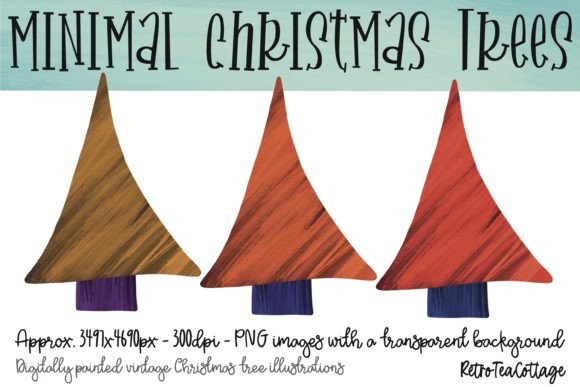 Download Autumn Aesthetic Minimal Christmas Trees - Christmas Collection