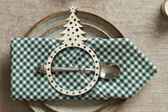 Download Christmas Napkin Ring SVG Laser Cut - Christmas Collection