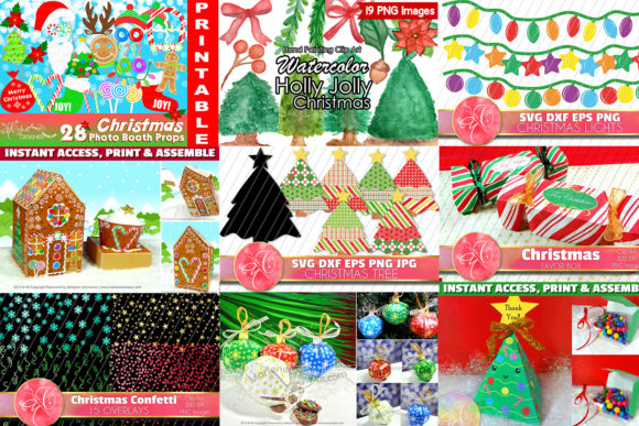 Download Christmas Crafts, 14 DIY Projects Bundle - Christmas Collection