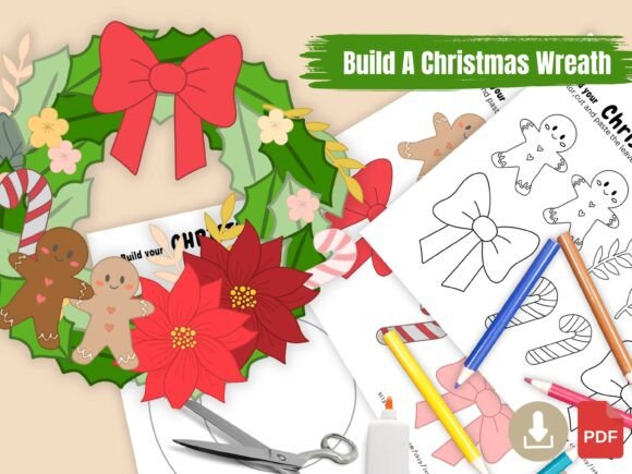 Download DIY Christmas Wreath Paper Craft - Christmas Collection