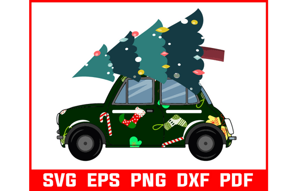 Download London Cab with Christmas Gift Svg - Christmas Collection