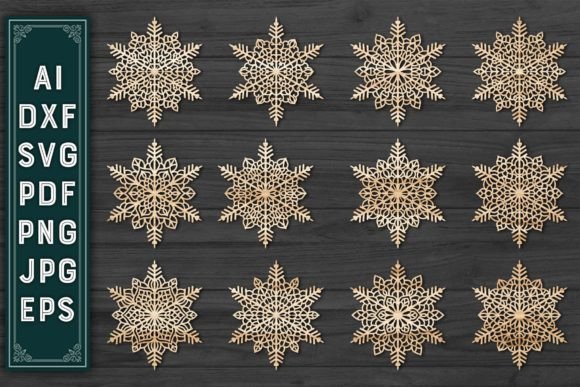 Download Christmas Ornaments Snowflake Bundle 101 - Christmas Collection