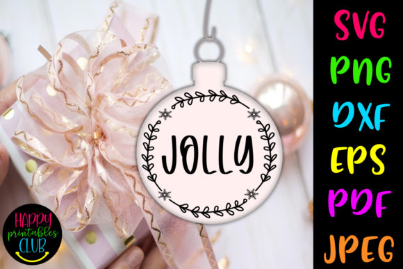 Download Christmas Round Ornaments SVG- Jolly - Christmas Collection