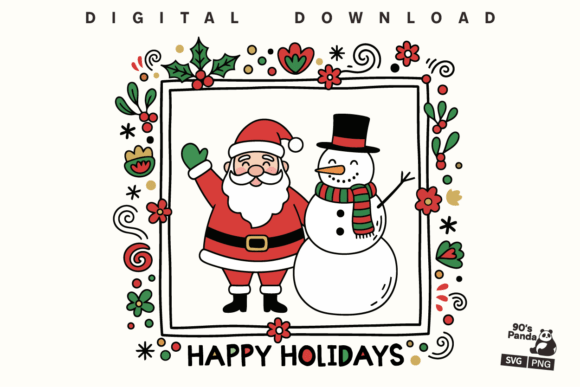 Download Hand-Drawn Cartoon Christmas Svg - Christmas Collection