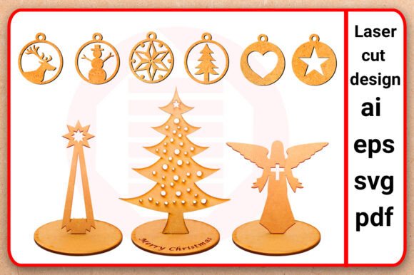 Download Laser Cut SVG Christmas Decor Ornaments - Christmas Collection