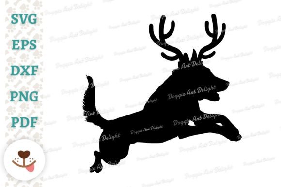 Download Christmas Malinois Dog Reindeer Antlers - Christmas Collection
