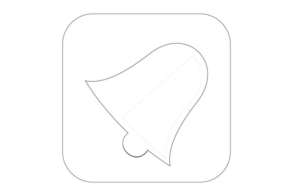 Download Christmas Outline Bell Svg Illustration - Christmas Collection