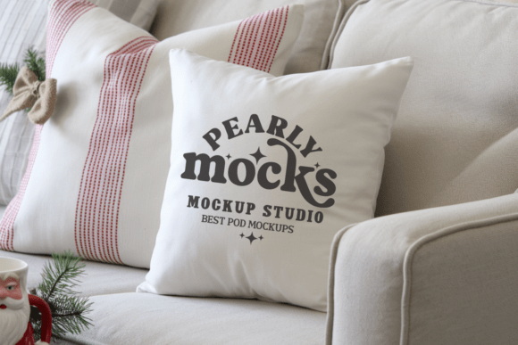 Download Christmas Cushion Pillow Mockup 82 - Christmas Collection