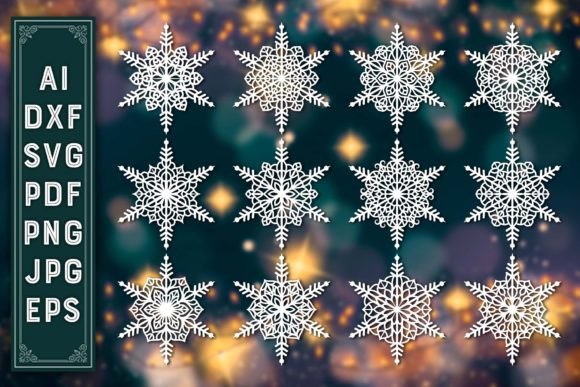 Download Christmas Ornaments Snowflake Bundle 106 - Christmas Collection