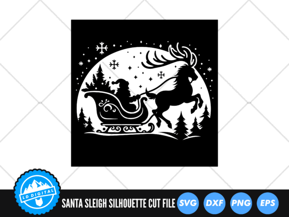 Download Santa Sleigh SVG | Christmas Cut File - Christmas Collection