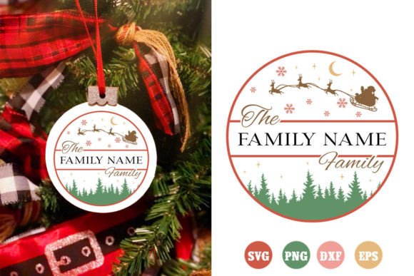 Download Retro Family Christmas Ornaments SVG - Christmas Collection
