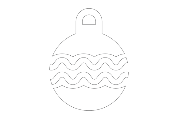 Download Christmas Outline Bulb Svg Illustration - Christmas Collection