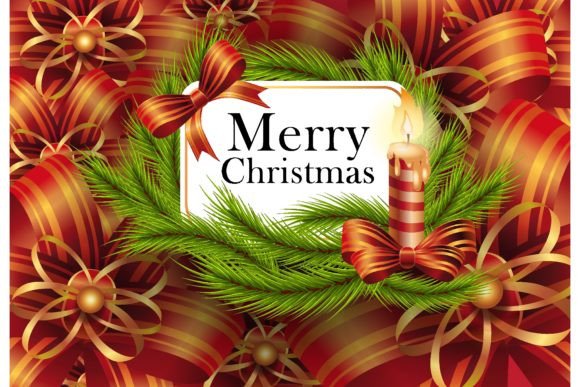 Download Merry Christmas Greeting Card Design. Bu - Christmas Collection