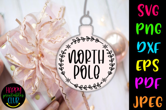 Download Christmas Round Ornaments SVG-North Pole - Christmas Collection