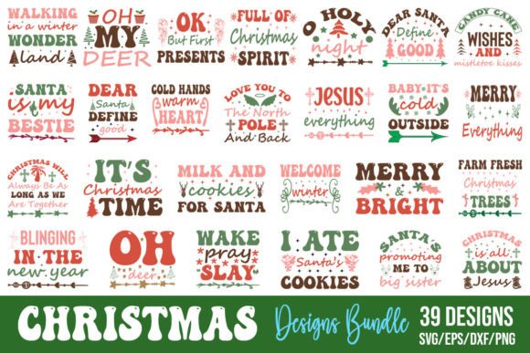 Download Christmas Saying SVG Bundle - Christmas Collection