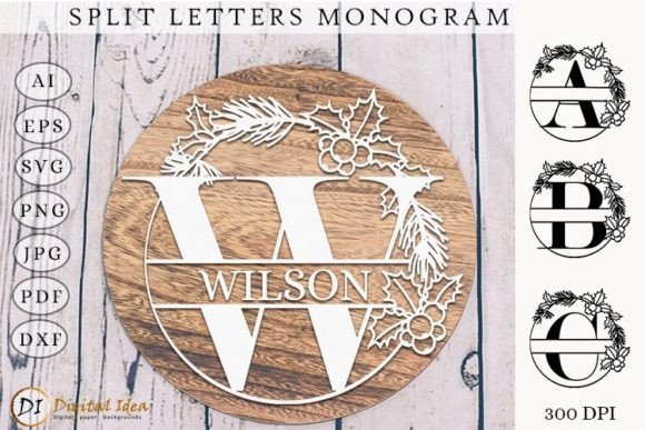 Download Christmas Monogram Letters - Christmas Collection
