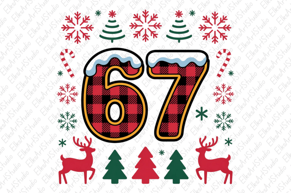 Download Christmas Six Seven Sublimation Png - Christmas Collection