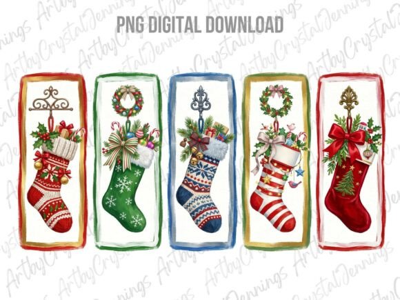 Download Christmas Stocking Brushstroke PNG - Christmas Collection