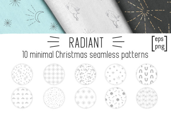 Download Minimal Christmas Seamless Patterns - Christmas Collection