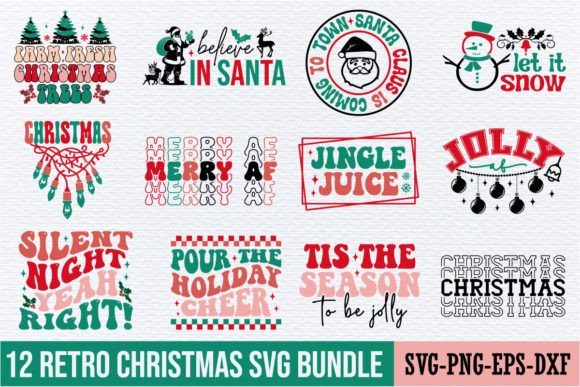 Download Retro Christmas Svg Bundle - Christmas Collection