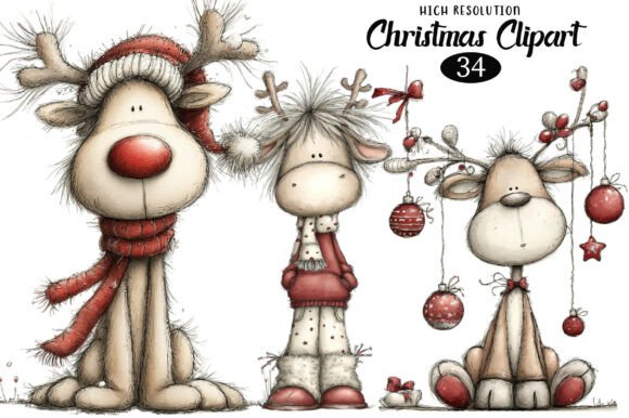 Download Reindeer Christmas Clipart - Christmas Collection