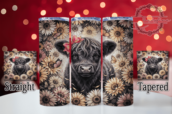 Download Highland Cow Illustration 20oz Tumbler - Highland cow illustration Collection