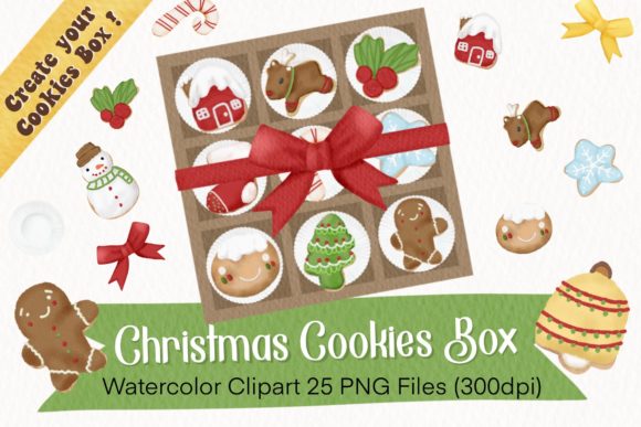 Download DIY Christmas Cookies Box Clipart , Png - Christmas Collection