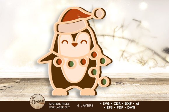 Download Standing PENGUIN CHRISTMAS Home Decor - Christmas Collection