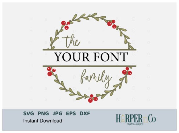 Download Christmas Wreath SVG, Personalized, PNG - Christmas Collection