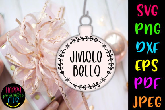 Download Christmas Round Ornaments SVG-Jinglebell - Christmas Collection