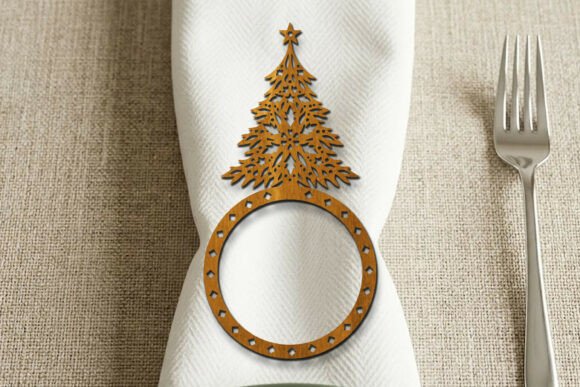 Download Christmas Napkin Ring SVG Laser Cut - Christmas Collection