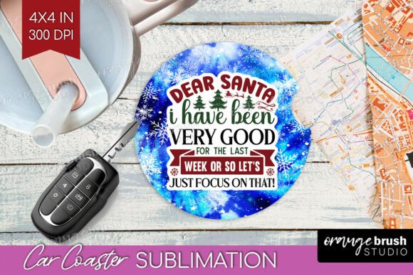 Download Sarcastic Christmas Quote Car Coaster - Christmas Collection